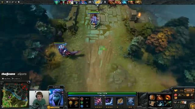 Dota 2 Purge plays Slardar Offlane смотреть онлайн