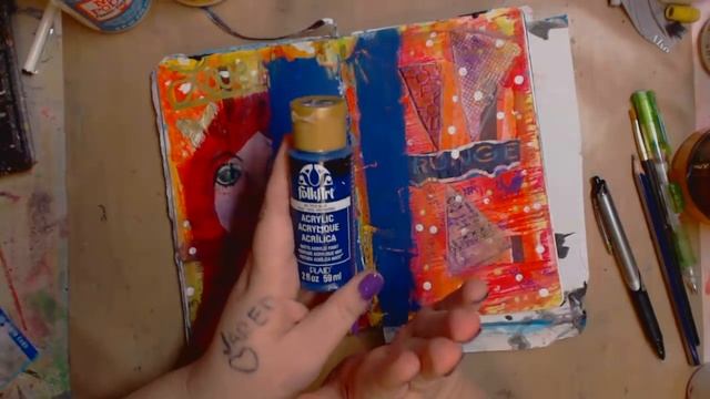 Mod Podge for Art Journaling for NO STICKINESS смотреть онлайн