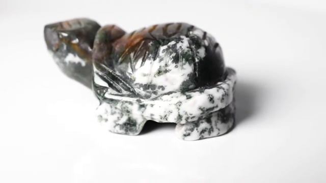 Яшма серо-зеленая, статуэтка черепашка, 401ФГЯ