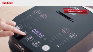 Овсяная каша с малиной в мультиварке Tefal Multicook & Stir IH RK905A32