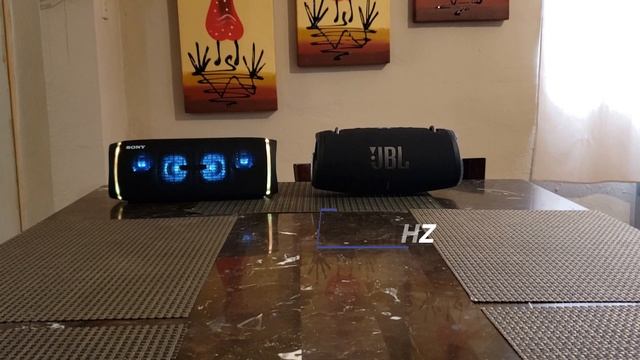Sony SRS XB43 vs JBL Xtreme 3, Subwoofer Frequency Test смотреть онлайн