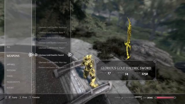 GLORIOUS GOLD AEDRIC SET - SKYRIM SPECIAL EDITION MODDED смотреть онлайн
