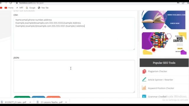 How To Convert CSV To JSON | WWW.TOOLSBOX.COM смотреть онлайн