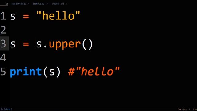 How To Make A String Uppercase In Python смотреть онлайн