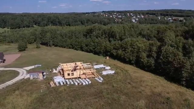стройка в М2О2. дом из клееного бруса 250 квадратных метров смотреть онлайн
