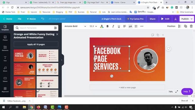 How to Create Fiverr GIG Image | Beautiful and Attractive Images for Gigs смотреть онлайн