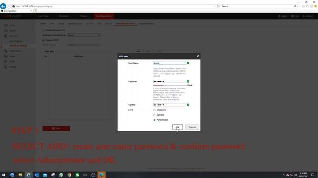 Hikvision IP camera Enable ONVIF смотреть онлайн