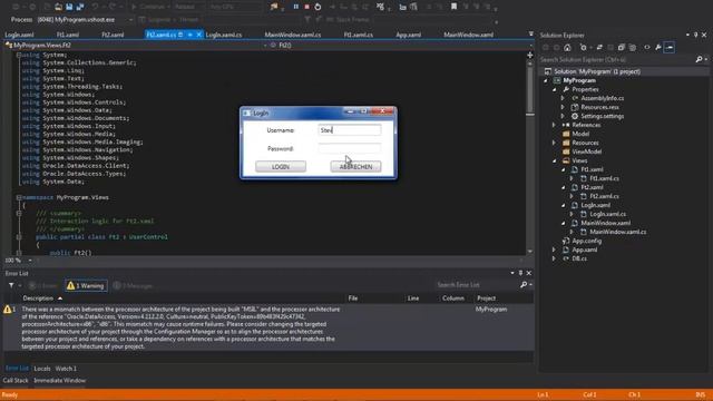 mytestProgram - oracle - wpf - .net - c# смотреть онлайн