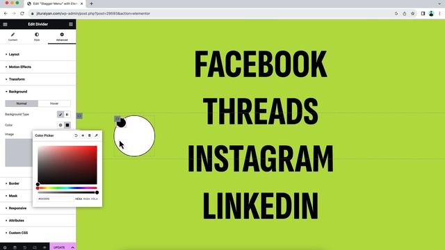 Create this Social Menu with Stagger Animation in Elementor | WordPress Creative Menu Hover Effects смотреть онлайн