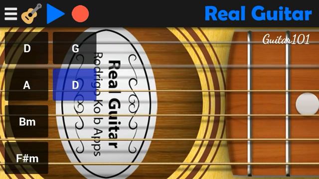 Canon Guitar Cover on Real Guitar Android App смотреть онлайн