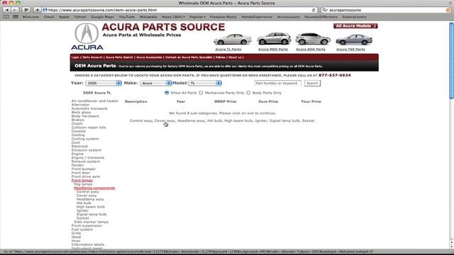 Acura Parts Source- Genuine Acura Parts at Wholesale Prices- Site Navigation смотреть онлайн