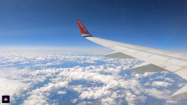 【4K】Taking A Flight - Oslo-Airport(Gardermoen) To Trondheim-Airport(Værnes) | Air-plane Virtual Tou