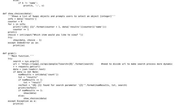 Code Review: Using Python to get data from a Star Wars API смотреть онлайн