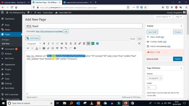 #25 How to Add RSS Feed on Your WordPress Website | How to add rss feed on your WordPress | DMExper смотреть онлайн
