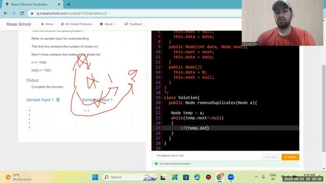 Remove Duplicates from Linked List || LinkedList || masai school || JAVA смотреть онлайн