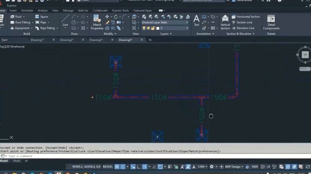 AUTOCAD MEP -3 (FLEX DUCT) смотреть онлайн