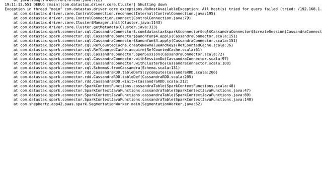 Spark cassandra connector connection error , no more host to try (2 Solutions!!) смотреть онлайн