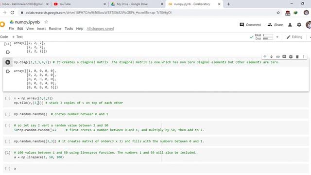 Creating arrays in Numpy Part 03 смотреть онлайн