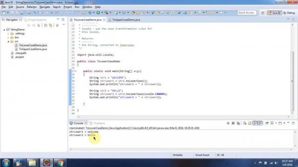 Java String (toLowerCase and toUpperCase methods) | Java Tutorial