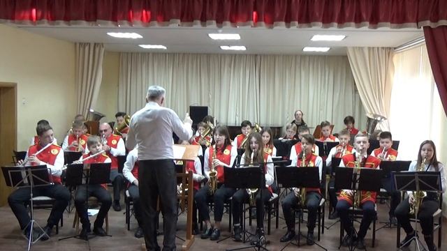 Образцовый духовой оркестр "Васильки" ГУО "Столбцовская ДШИ" Беларусь М. Штейнберг "Пой труба" смотреть онлайн