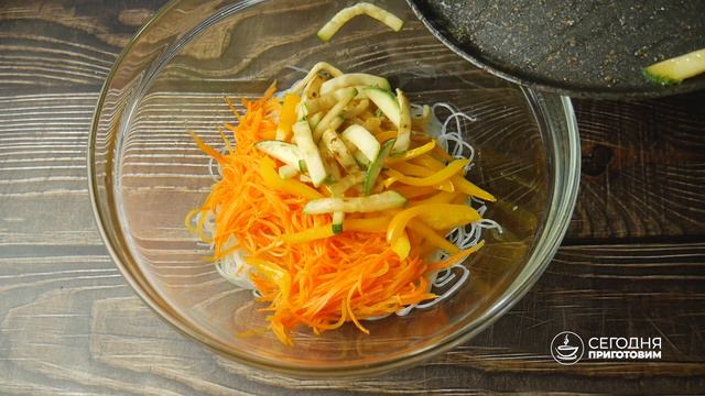 ФУНЧОЗА С ОВОЩАМИ! Легкий, вкусный и простой рецепт с фунчозой за 10 минут смотреть онлайн