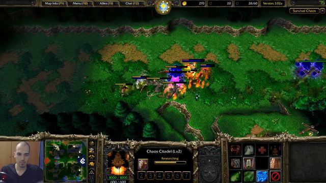 Warcraft 3 | Surival Chaos 3.02a | Chaos - Demon | Mid Push смотреть онлайн