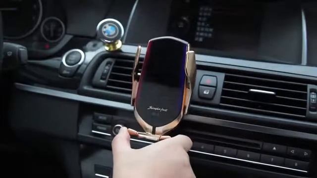 Автомобильный держатель для телефона с беспроводной зарядкой Jingcheng R1 смотреть онлайн