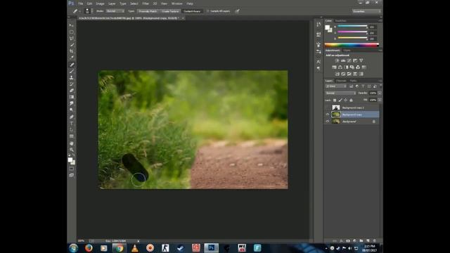 Photoshop - | Object selection,Tilt Shift,Simple Editing | смотреть онлайн