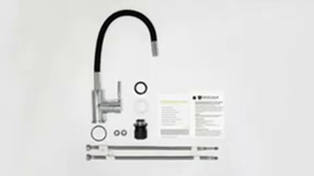 Установка смесителя для кухни GROSS AQUA без инструментов