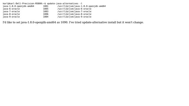 Ubuntu: Change update-java-alternatives prio смотреть онлайн