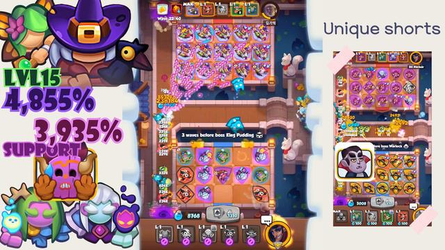 Synthetic Rank ALL MAX, Попробуй с ведьма, Try with Witch, 마녀로 시도Co-op - Rush Royale Full Video Wid смотреть онлайн