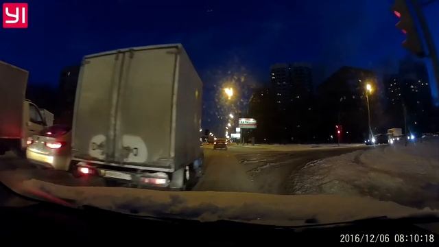 ДТП Москва Пролетарский проспект 6.12.2016 смотреть онлайн