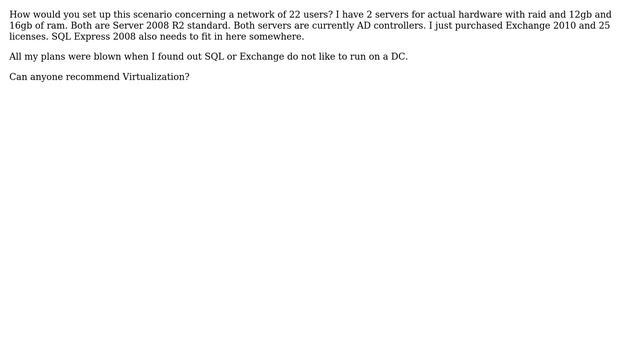 DevOps & SysAdmins: Infrastructure setup question about Exchange 2010 and SQL 2008 смотреть онлайн