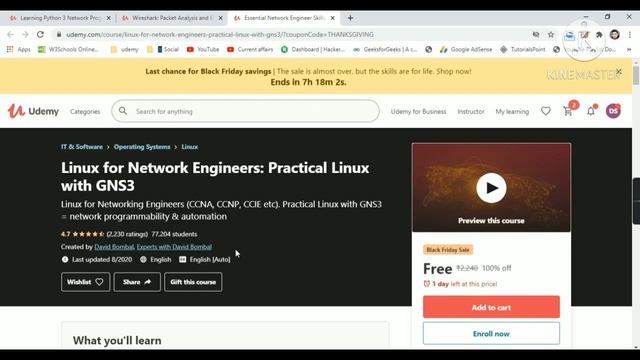 Udemy Free Certificate Courses Linux Ethical Hacking Python Network S Online Classes #DeepShukla смотреть онлайн