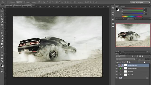 Photoshop - Крутой киноэффект в фотошопе