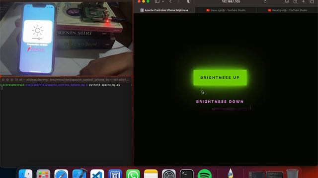 Apache Server Controlled iPhone Screen Brightness using Swift and Python in Raspberry Pi смотреть онлайн