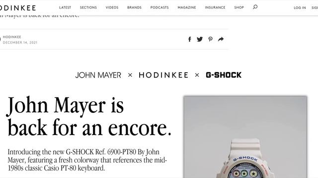 Thoughts on the Hodinkee x John Mayer G-Shock Collab смотреть онлайн