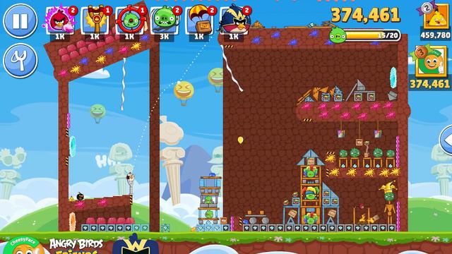 Angry Birds Friends Pranking Pigs Tournament 1217 Level 7 No Power UP PLUS смотреть онлайн