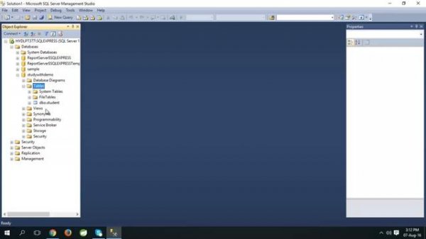 How to Create Table in SQL Server Management Studio