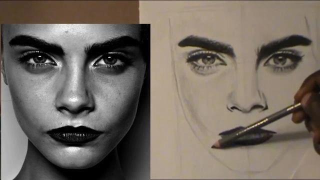 EASY WAY TO DRAW A REALISTIC FACE смотреть онлайн