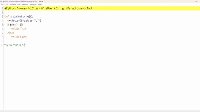 Python Program to Check Whether a String is Palindrome or Not смотреть онлайн