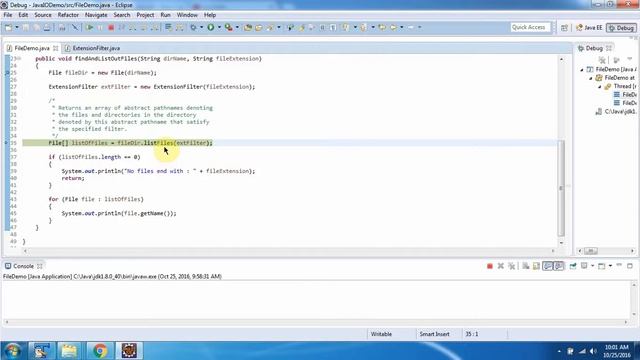 How to Find and list out files with certain extension only in Java?_Version 2 | Java File | Java IO смотреть онлайн