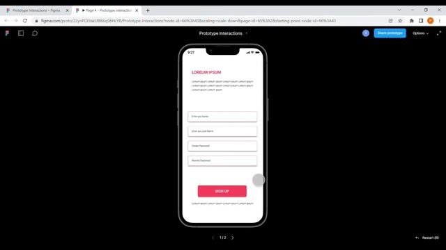 On tap on drag Interactions on Figma смотреть онлайн