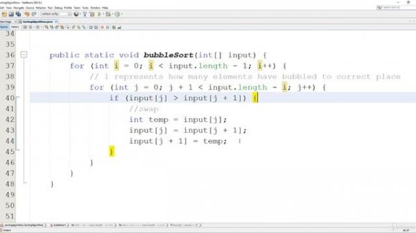 5 CODE Bubble Sort in Java