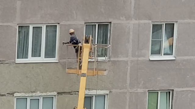 Ремонт фасада дома с вышки смотреть онлайн