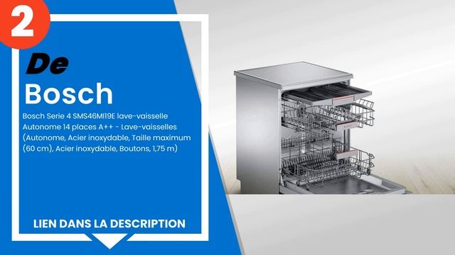 Les 4 meilleurs lave-vaisselle bosch à faible consommation d'énergie смотреть онлайн