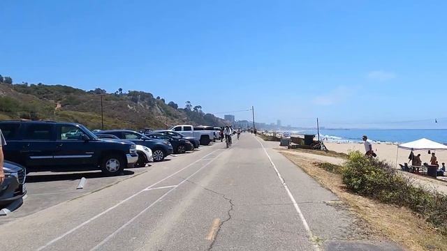 ?BIKE RIDE, ROUND TRIP | VENICE BEACH, SANTA MONICA, PACIFIC PALISADES | CALIFORNIA |?? [4K]