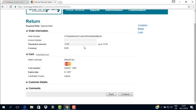 Authipay | Refunding using an Order Number and Refund Screen | AIB Merchant Services смотреть онлайн