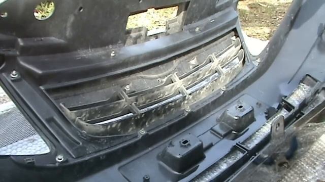 Установка защитной сетки радиатора на новый бампер. смотреть онлайн