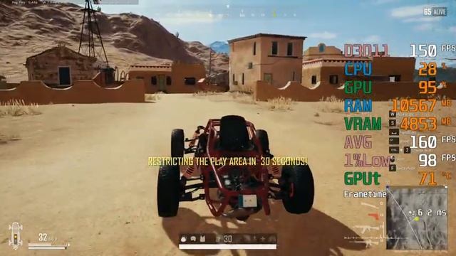 GeForce GTX 1060 6GB -- Intel Core i5-10600KF -- PUBG FPS Test смотреть онлайн